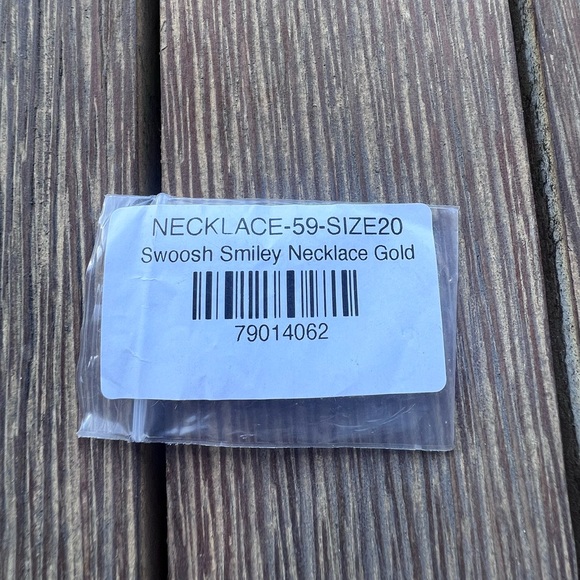 Nike Gold Chain 20” Smiley Swoosh Logo Have a Nike Day - Picture 3 of 4